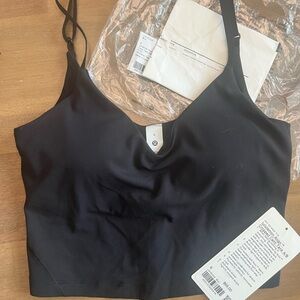 NWT lululemon Align Cropped Cami Tank A/B Size 6 Black